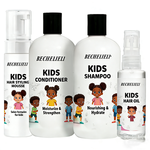 Set <span class=keywords><strong>per</strong></span> la Cura dei <span class=keywords><strong>Capelli</strong></span> dei Bambini Naturale e Biologico con Etichetta Privata OEM, Shampoo, Balsamo e Gel Doccia 3 in 1, Produits Pour Cheveux MOQ - Product Image 1