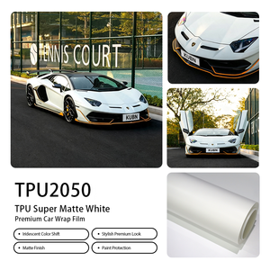 TPU Brillante <span class=keywords><strong>Super</strong></span> Mate Blanco Antiamarilleo, Aplicación en Húmedo, 1.52*15m/rollo, Calidad Premium Estadounidense, Apto para Venta al por Mayor en Fábrica - Product Image 1