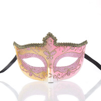 Masque de bal sexy en dentelle dorée pour femmes et filles, idéal pour les soirées costumées, les bals masqués et l'Halloween