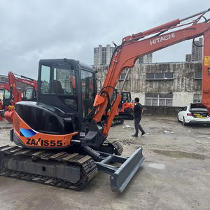 Excavadora hidráulica mini Hitachi ZX55U original de Japón, de alto rendimiento, 5.5 toneladas, con motor principal, en stock. - Product Image 1