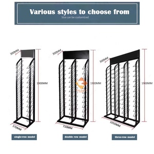 Hiện đại bán buôn đá thạch anh Rack hiển thị sàn gạch gốm kim loại kệ cho sàn gỗ vật liệu xây dựng triển lãm - Product Image 2