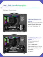 Gamer-X OEM - Caja de PC para Juegos de Torre Media, MicroATX ITX, Panel Lateral de Vidrio Templado, Construcción de Acero, Puertos Frontales Tipo C, en Stock