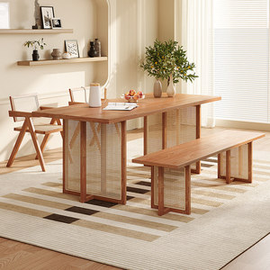 Sedia da Pranzo in <span class=keywords><strong>Legno</strong></span> e Rattan per Casa e Ristorante, Prezzo all'Ingrosso, Alta Qualità, Vendita Calda - Product Image 3