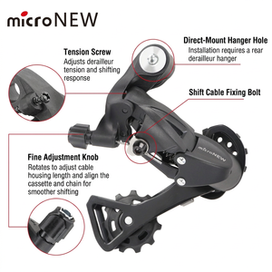 Dérailleur arrière MicroNEW MTB 7/8/9/10/<span class=keywords><strong>11</strong></span> <span class=keywords><strong>vitesses</strong></span> pour <span class=keywords><strong>VTT</strong></span> - Product Image 4