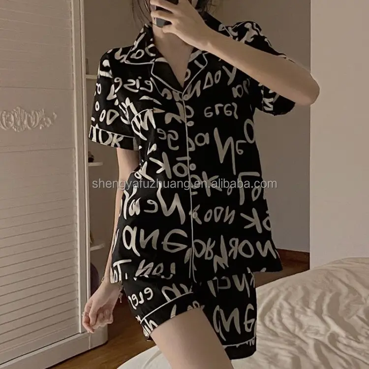 High quality sexy women's pajamas silk pajamas sexy lace women's elegant casual pajamas