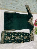 NUEVO DISEÑO DE ROPA DE FIESTA, TOP Y PANTALÓN DE TERCIOPELO DE VISCOSA, HERMOSO TRABAJO DE BORDADO, ROPA DE INVIERNO, ROPA TRADICIONAL FUNCIONAL