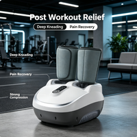 Masseur de pieds et de jambes en gros, compression d'air pour mollets, pétrissage Gua Sha, chauffage infrarouge lointain, machine à commande tactile, 5 modes, USB