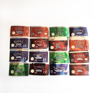 FRA French FireRed LeafGreen Ruby Emerald Sapphire Version Holographic Metallic Wired <b>Game</b> Cartridge Stickers for <b>Game</b> Boy - Product Image 2