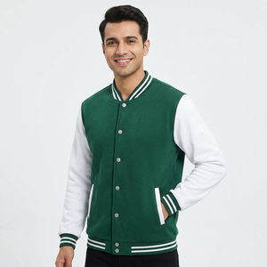 High Quality Varsity <b>Jacket</b> <b>Men</b> Chenille Embroidery <b>Leather</b> Sleeves Custom Printing CollegeBaseballjacket for <b>men</b> - Product Image 1