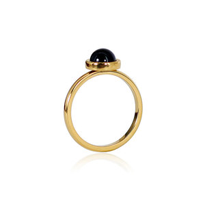 Minimalist Thin 316L Stainless Steel <b>Ring</b> Colorful Natural Stone 14K 18K Gold Plated Red Agate <b>Ring</b> for Women - Product Image 6