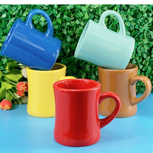 Taza de Cerámica Personalizada de Color Sólido, Taza de Café con Forma de Cintura, Taza de Té de Porcelana - Product Image 3