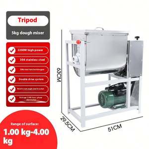 Moteur commercial du mélangeur 25kg 15kg de pâte de ruban d'acier inoxydable de grande capacité fraisant la poudre supplémentaire de détergent de plastiques - Product Image 6