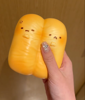 Jouet Squishy Nunu Twin en forme de bâtonnets de pain frit, en mousse PU à remontée lente, doux à presser, jouet sensoriel anti-stress, cadeau fantaisie