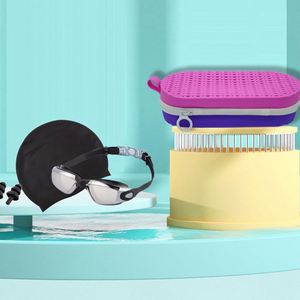 Direct Factory Sale Fashion <b>Waterproof</b> Silicone Sunglass Cosmetic Pouch Bag for Travel Swimming Goggles <b>Storage</b> <b>Box</b> - Product Image 3