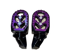 Repose-pieds de course étanches en alliage d'aluminium CNC KYZ, anodisés rouge, compatibles avec la moto électrique tout-terrain SURRON Light Bee X S