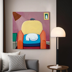 Arte Abstracto Minimalista en Lienzo Giclée, Grande y Enmarcado, <span class=keywords><strong>para</strong></span> Sala de Estar y Entrada - Product Image 3