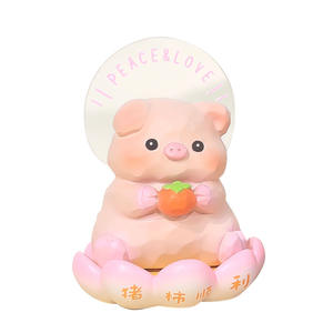 Nuevas y lindas figuras de resina <span class=keywords><strong>Q</strong></span>-version de <span class=keywords><strong>la</strong></span> adorada figura de <span class=keywords><strong>la</strong></span> suerte en posición de boca abajo, pequeños adornos artesanales hechos a mano. - Product Image 6