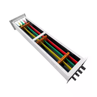 Barres de distribution de puissance en aluminium à phase divisée, type boîtier commun, pour conduits de bus, IP65, courant nominal 400A-6300A, taille personnalisable