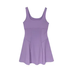 Traje de Yoga de Pu de 80% Poly20 % transpirable elástico de cuatro vías sólido a la moda de diseño personalizado para adultos. top de mujer