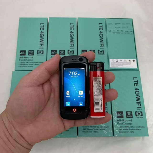 2.45 Inch Mini Android Smartphone Quad Core LTE Dual SIM Pocket Mobile Phone for Backup Gift Daily Communication T200