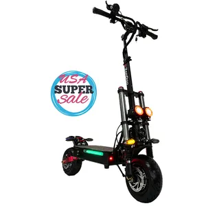 Fantastic Design Electric Scooters 5600w Double Brushless Motor Off-road High Speed Hydraulic Brakes Dirt Scooter