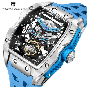 Montre sport mécanique automatique Pagani Design YS018 avec bracelet en silicone luminescent, nouvelle arrivée, cadran tendance, style costume, OEM - Product Image 2