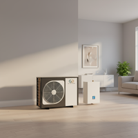 Climatiseur à pompe à chaleur R32 à compresseur à serpentin métallique, personnalisable directement en usine, écoénergétique, garantie 3 ans