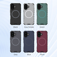 Coque de téléphone de luxe pour 17 Pro Max, design haut de gamme, TPU+PC, personnalisée, anti-chute, anti-poussière, charge sans fil