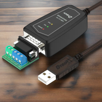 DTECH, venta al por mayor, 0,5 M, USB 2,0, Cable estándar, negro, 485/, Cable convertidor de remolque