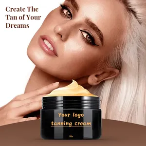 100ml Private Label Custom Logo Natural Accelerate Sun self-tanning Gel Tan Dark Sunbed Tanning Cream