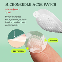 9 Patchs Microneedle pour l'acné et les boutons - Idéal pour les points blancs, les boutons ou les imperfections avec aiguilles solubles
