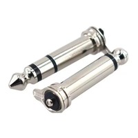 Prise audio mâle mono/stéréo 6,35 mm à angle droit, contact en cuivre, boîtier en laiton, 12V 2A, pour borne de batterie automobile, avec petite languette à souder