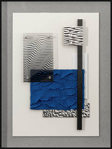 Lussuoso Quadro in <span class=keywords><strong>Vetro</strong></span> di Cristallo Nordico Fatto a Mano <span class=keywords><strong>con</strong></span> Cornice in Alluminio, Dipinto Astratto su Tela <span class=keywords><strong>per</strong></span> Arredamento Moderno - Product Image 4