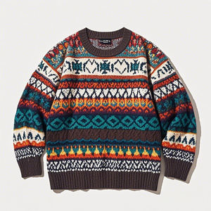 Suéter de Punto Personalizado con Logotipo para Hombre, Diseño Jacquard, Transpirable, para Invierno - Product Image 1