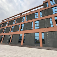 Panneau mural WPC moderne pour la conception extérieure de la maison, revêtement en bois composite décoratif extérieur, imperméable et ignifuge