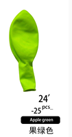 Ballons en latex de Noël et d'Halloween de 24 pouces, 25 pièces/paquet, extra-épais, taille jumbo, certifiés EN71, pour décorations de fête, directement de l'usine