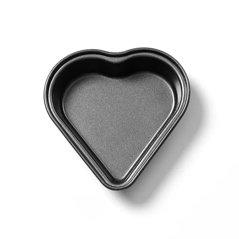 แม่พิมพ์เค้กเหล็กคาร์บอนรูปทรงหัวใจ,กระทะอบขนมปังคุกกี้แบบไม่ติด Diy แม่พิมพ์เครื่องมืออบสำหรับใช้ในครัวเรือน