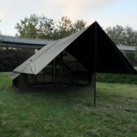 Tente de camping gonflable portable quatre saisons parent-enfant avec porte transparente, une chambre, en Oxford 300D imperméable, gonflage rapide