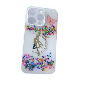 Vivid color sequins phone case for iphone 15 pro