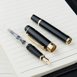 GemFully top notch vendite piccolo MOQ nero in metallo pesante di lusso <span class=keywords><strong>stilografica</strong></span> <span class=keywords><strong>penna</strong></span> regalo premium <span class=keywords><strong>con</strong></span> <span class=keywords><strong>nome</strong></span> - Product Image 2