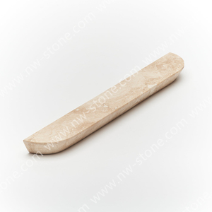 NANWEI Stone Handcrafted Travertine <strong>Marble</strong> <strong>Handle</strong> Long Rounded Pull for Luxury Custom Cabinets - Product Image 5