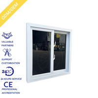 Fenêtre coulissante en PVC robuste résistante aux ouragans, homologuée pour les pressions atmosphériques des Bahamas, avec verre feuilleté de sécurité et moustiquaire, meilleure qualité OEM