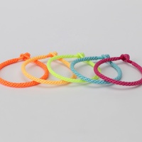 SKY A8 4mm Bracelet tressé de couleur unie, fait à la main, vente en gros, cordon rouge, bijoux d'amitié