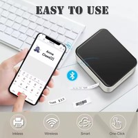 Imprimante d'étiquettes thermiques mini intelligente blanche 15 mm pour l'impression de bureau et le stockage à domicile