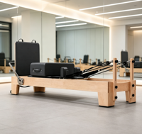 Reformer Pilates en Bois de Frêne de Haute Qualité pour Studio – Équipement d'Exercice en Bois d'Érable à Vendre