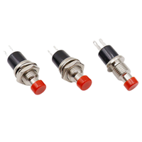 PBS110 Sakelar Tombol Tekan Kuningan 7mm Tipe Momentary, Proteksi IP67, Bersertifikasi CE untuk Kombinasi 2 Pin 1A 250V 1NO