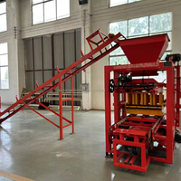Ligne de production de blocs de ciment et de briques manuelle à haute précision QT4-26, machine de fabrication, usine de construction, matière première en béton