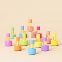 Vente en gros de flacons en verre pour vernis à ongles personnalisés de 16 ml, flacons ronds vides pour vernis gel avec plusieurs bouchons