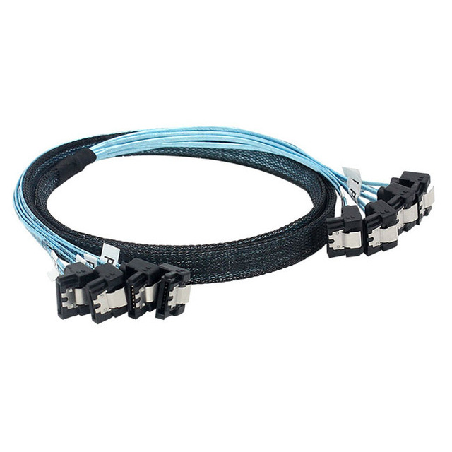 3 Feet SATA Cable Right-Angled 90 Connector 7 Pin 6 Gbps PC HDD Data