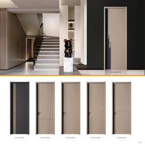 Portes intérieures modernes en PVC, bois et MDF, étanches, pour chambre, bureau, appartement, entrée - Product Image 6